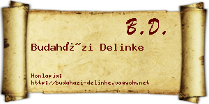Budaházi Delinke névjegykártya